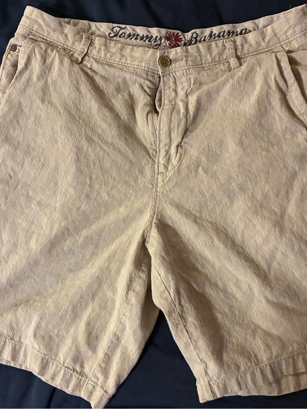 Tommy Bahama Light Beige Flat Front Men's Shorts